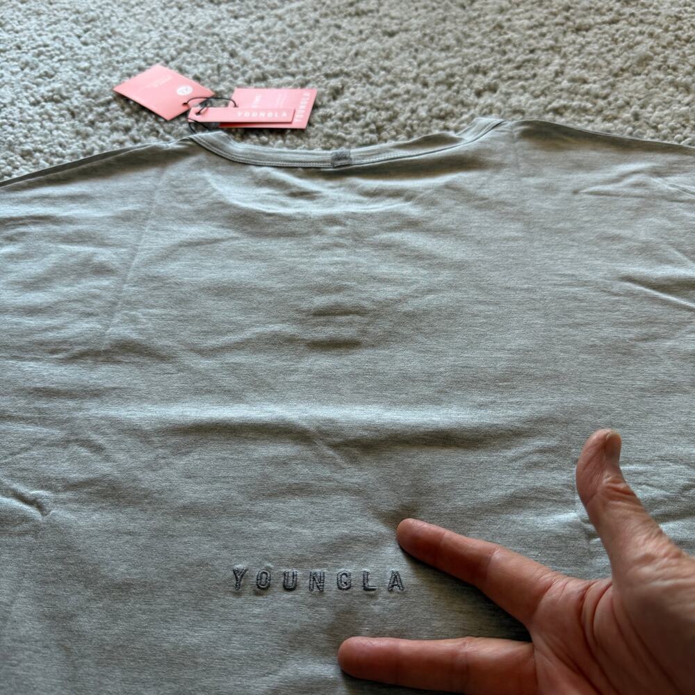 Men's YoungLA 4039 SleepwearTee XL NWT HeatherGrey - Picture 6 of 8